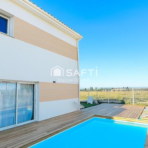 Maison neuve(2024) avec piscine, 108 m² habitables