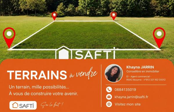 Grand terrain constructible 1 506 m² – Libre de constructeur