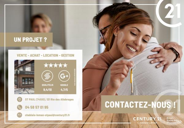 Terrain à vendre  850 m2 BERNEX - 74