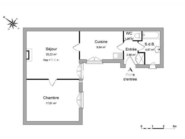 Location Appartement 2 pièces 57 m² - 71 RUE PIERRE SEMARD Nimes 30000