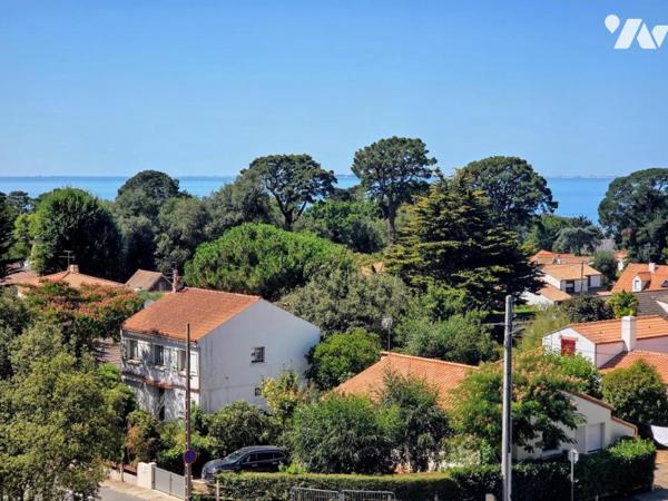 PORNIC – DERNIER ÉTAGE, VUE MER ET TERRASSE DE 40 M², PARKING