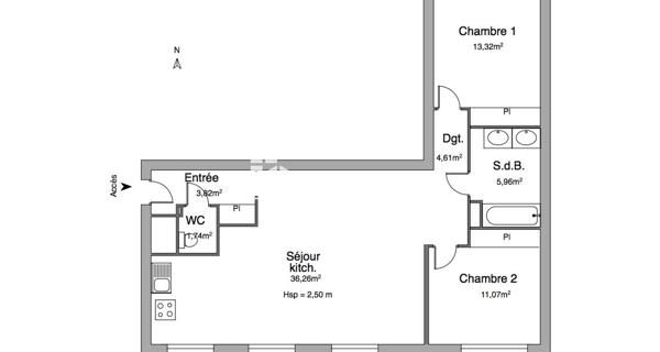 Location Appartement 3 pièces 79.32 m² - Sceaux 92330