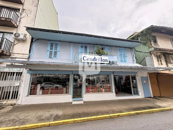 Dpt Guyane (973), à vendre CAYENNE immeuble mixte commerce + habitation de 294,31 m²