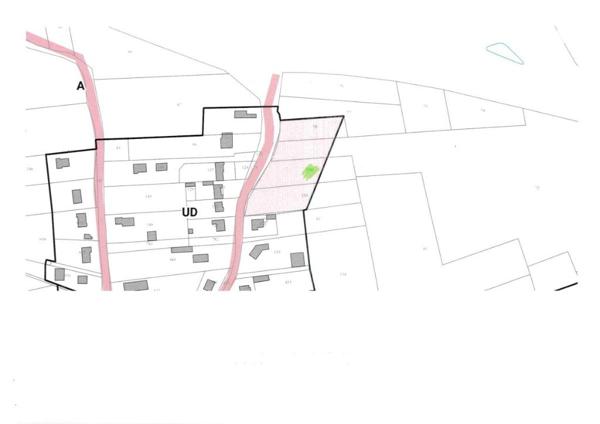 Grande parcelle de terrain à bâtir en deuxième rang, 1818m2, largeur 25m