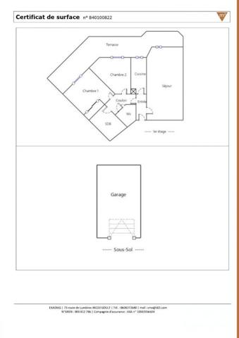 NICE OUEST -  3 PIECES 61 M2 + TERRASSE DE 31 M²  + GARAGE FERME