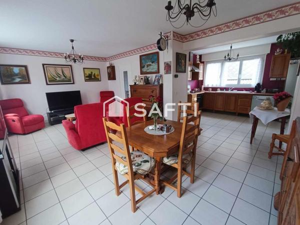 Maison semi individuelle jardin garage