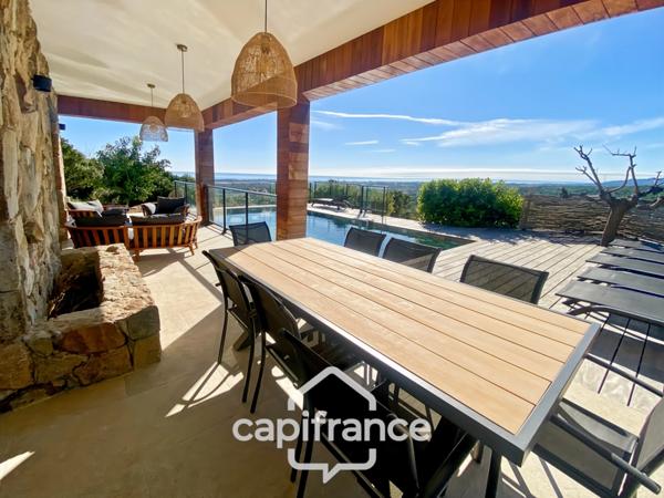 Maison à vendre 4 pièces VENTISERI (20) de 96 m2 avec vue mer et piscine chauffée