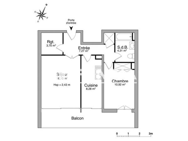 Location Appartement 2 pièces 50.6 m² - 643, RUE DU CAPITAINE BLAZY Frejus 83600