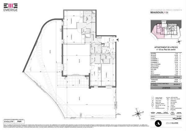 Appartement à vendre à Beausoleil (06240) - Alpes-Maritimes