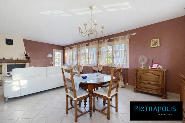 MAISON FAMILIALE DE CARACTERE - GRANDE PISCINE - SOUS SOL COMPLET - TERRAIN DE 1845m2 ARBORE ET CLOTURE