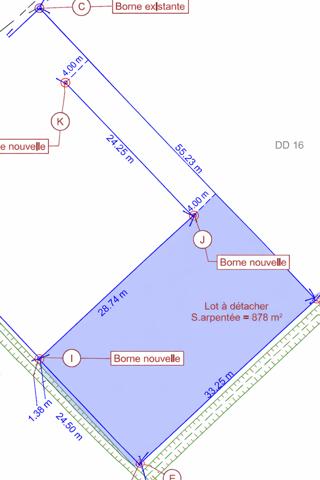 Terrain à vendre 878 m² Montauban