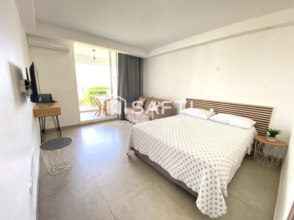 Beau studio Tartane, vue mer