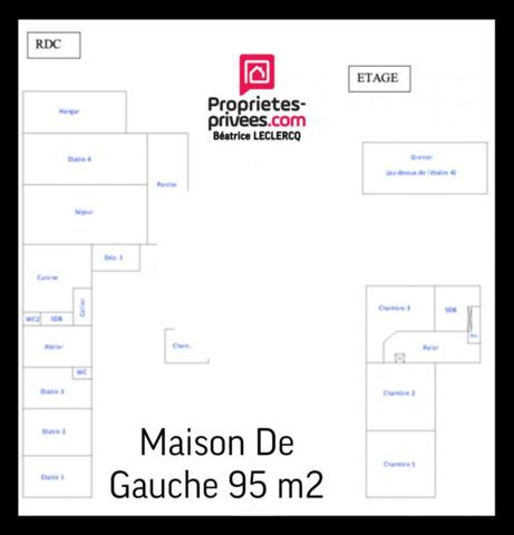 Corps de ferme d'une surface habitable de  253m2