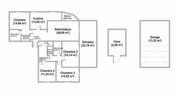Appartement à vendre 5 pièces 110 m² Lyon 3