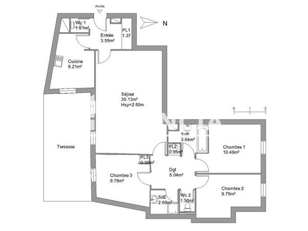 Location Appartement 4 pièces 88.3 m² - 2 PLACE DU MARCHE Dreux 28100