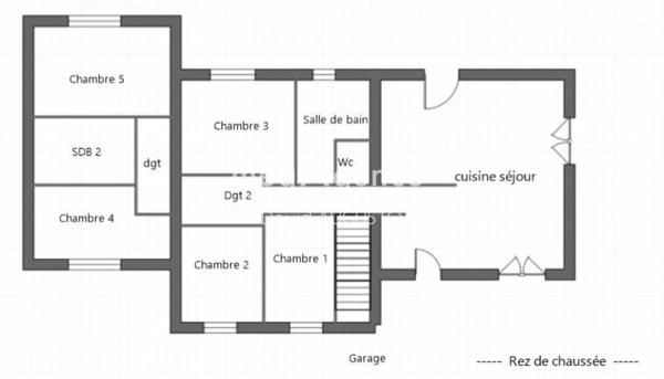 Maison à La Tour-de-Salvagny, 69890 - 6 pièces 125m²