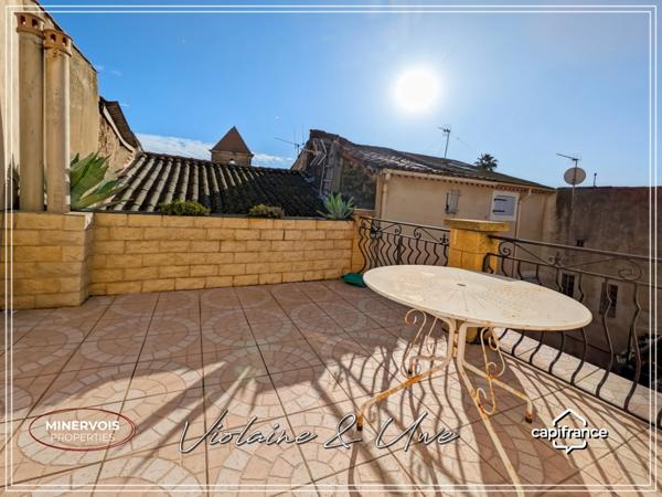 Villeneuve-lès-Béziers – Maison de charme rénovée avec terrasse, à 10 min des plages