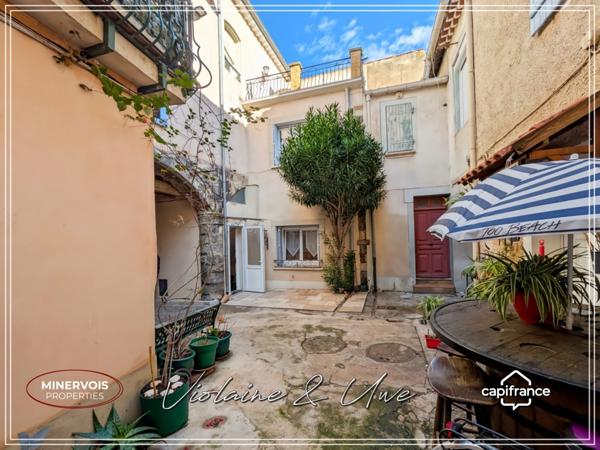 Villeneuve-lès-Béziers – Maison de charme rénovée avec terrasse, à 10 min des plages