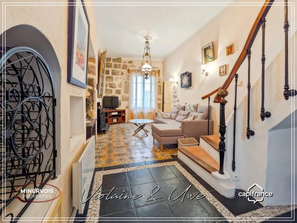 Villeneuve-lès-Béziers – Maison de charme rénovée avec terrasse, à 10 min des plages