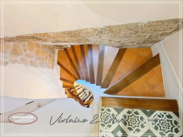 Villeneuve-lès-Béziers – Maison de charme rénovée avec terrasse, à 10 min des plages