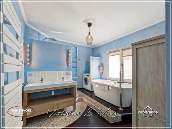 Villeneuve-lès-Béziers – Maison de charme rénovée avec terrasse, à 10 min des plages