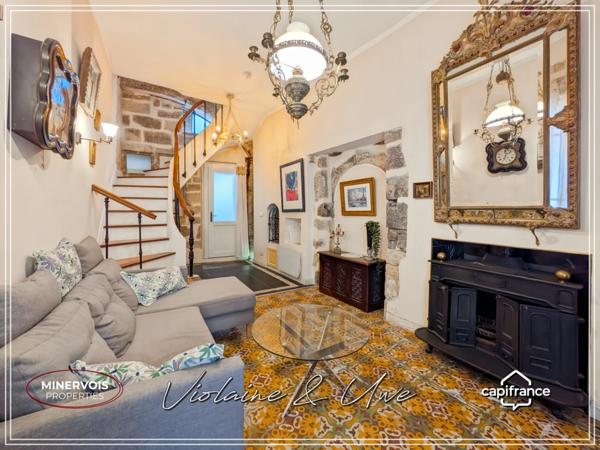 Villeneuve-lès-Béziers – Maison de charme rénovée avec terrasse, à 10 min des plages