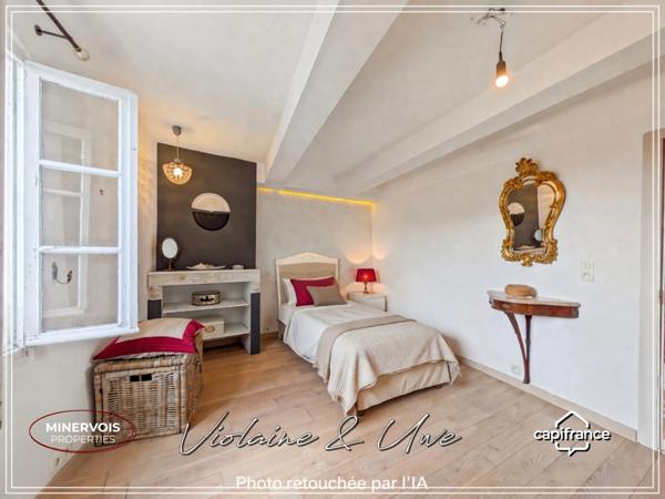 Villeneuve-lès-Béziers – Maison de charme rénovée avec terrasse, à 10 min des plages