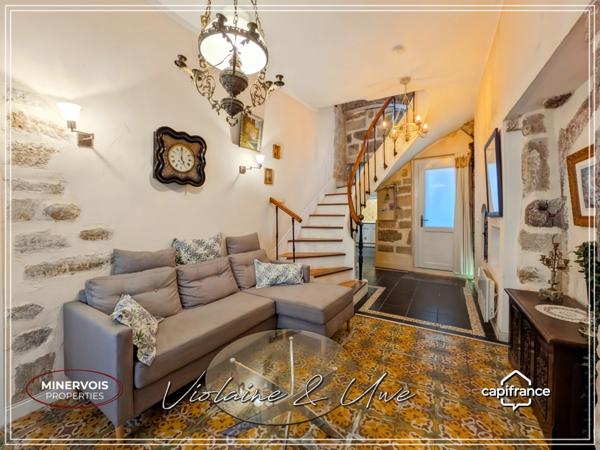 Villeneuve-lès-Béziers – Maison de charme rénovée avec terrasse, à 10 min des plages