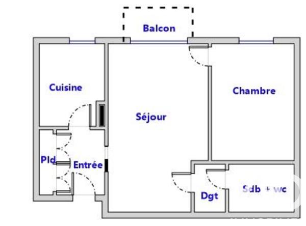 Appartement à vendre 2 pièces 39 m² Bois-Colombes