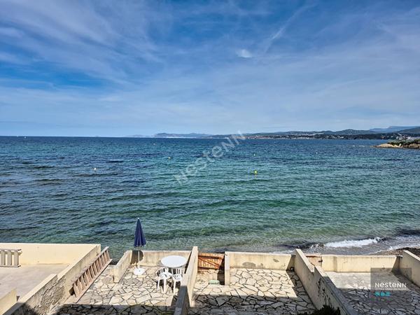 Appartement  de 1 pièce  pieds dans l'eau à six fours les plages