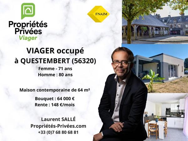 Maison contemporaine de plain-pied de 2019, proche du centre-ville