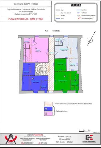 LOT N°10 STUDIO DE 1YPE 1 EN PLATEAU PROCHE CENTRE VILLE DE DAX