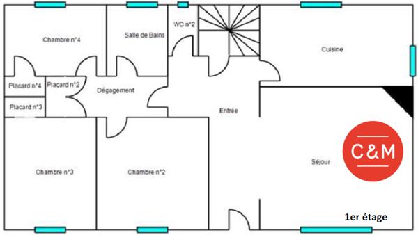 44400 REZE REZE - Maison individuelle avec grand terrain et fort potentiel d'évolution