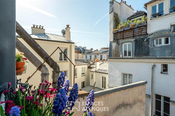 Duplex de charme sous les toits à Bastille