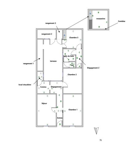 Maison de faubourg de plain-pied – 92 m² – Proche centre-ville de Rochefort