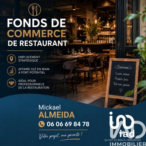 Restaurant à vendre 53 m² Paris 18