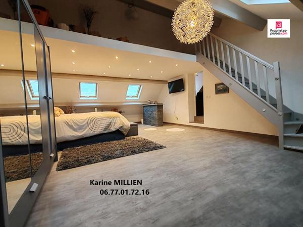 SAUSSAY 28260 Maison individuelle - 1 étage - 4 chambres - Double garage dont 1 partie aménagée en studio indépendant - Piscine hors sol - Terrain - 350 000  HAI