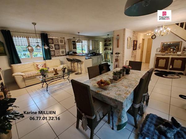 SAUSSAY 28260 Maison individuelle - 1 étage - 4 chambres - Double garage dont 1 partie aménagée en studio indépendant - Piscine hors sol - Terrain - 350 000  HAI