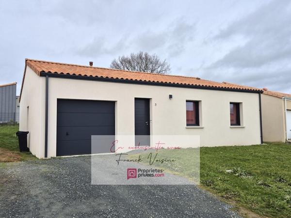 A VENDRE en Exclusivité au Boupère, Maison de 90 m2 env avec 3 chambres sur une parcelle de 445 m2 env