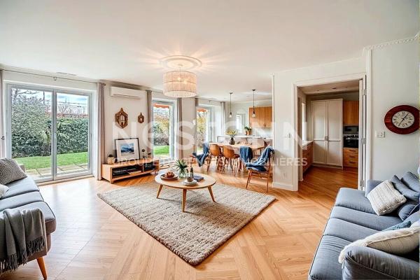 Appartement en rez de jardin 4 pièces 3 chambres avec cave et garage - 69500 BRON