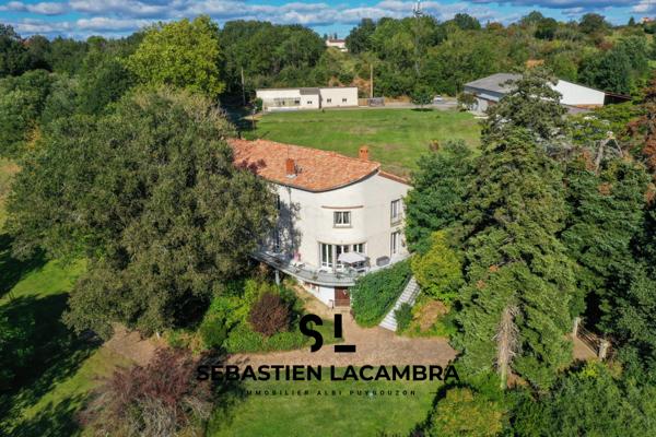 Réalmont (81120) Maison de maître 10 pièces + dépendances + parc paysagé de plus d’1 hectare | Réalmont | Vue dominante & tranq