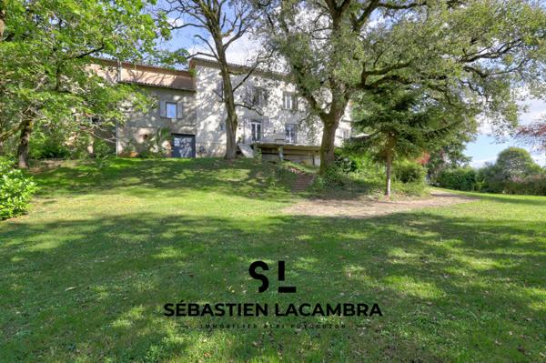 Réalmont (81120) Maison de maître 10 pièces + dépendances + parc paysagé de plus d’1 hectare | Réalmont | Vue dominante & tranq