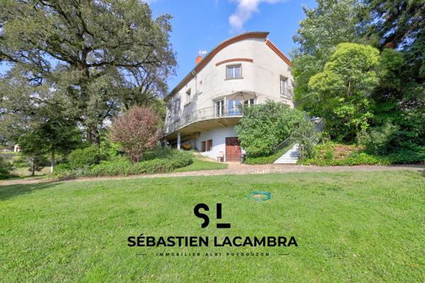 Réalmont (81120) Maison de maître 10 pièces + dépendances + parc paysagé de plus d’1 hectare | Réalmont | Vue dominante & tranq