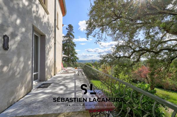 Réalmont (81120) Maison de maître 10 pièces + dépendances + parc paysagé de plus d’1 hectare | Réalmont | Vue dominante & tranq