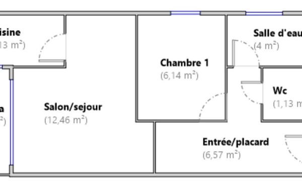 Appartement à vendre    2 pièces • 34,43 m2 Juan-les-Pins - Antibes