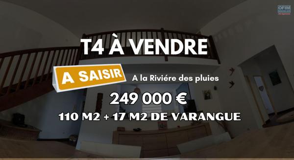 Vente appartement T4 de 128 m2 à Sainte - Marie Ile de La Réunion