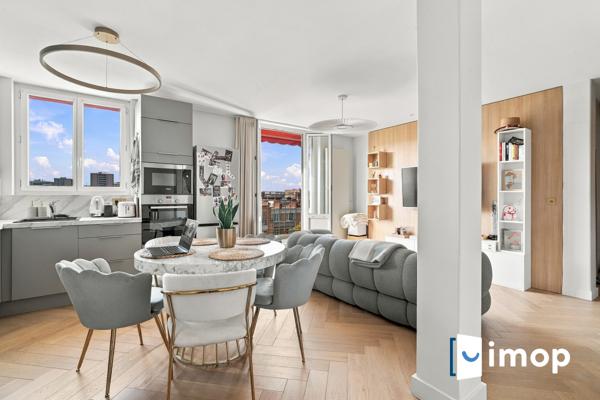 superbe 2 pièces de 46m² au 8ème étage avec ascenseur et balcon