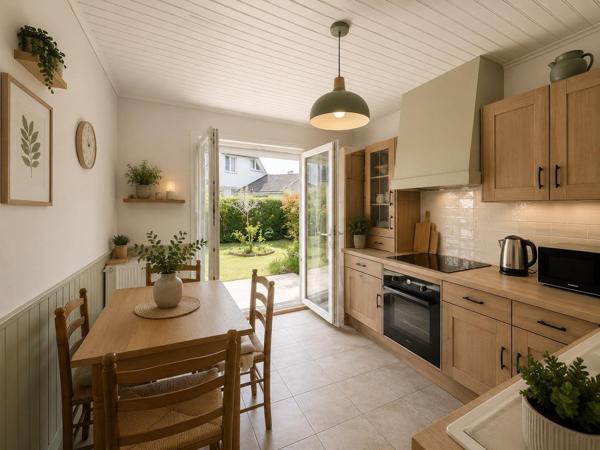 Maison de 105 m2 au sol avec jardin 376 m2 dans le quartier du VILLAGE ANGLAIS