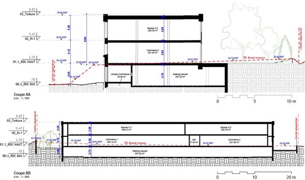 Bureaux neufs à vendre ou à louer - Ensemble immobilier divisible à Mèze sur axe stratégique RD613