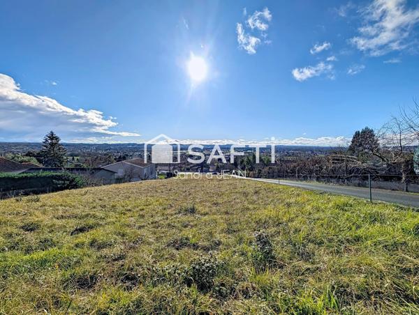 Terrain avec un très beau panorama sur Albi